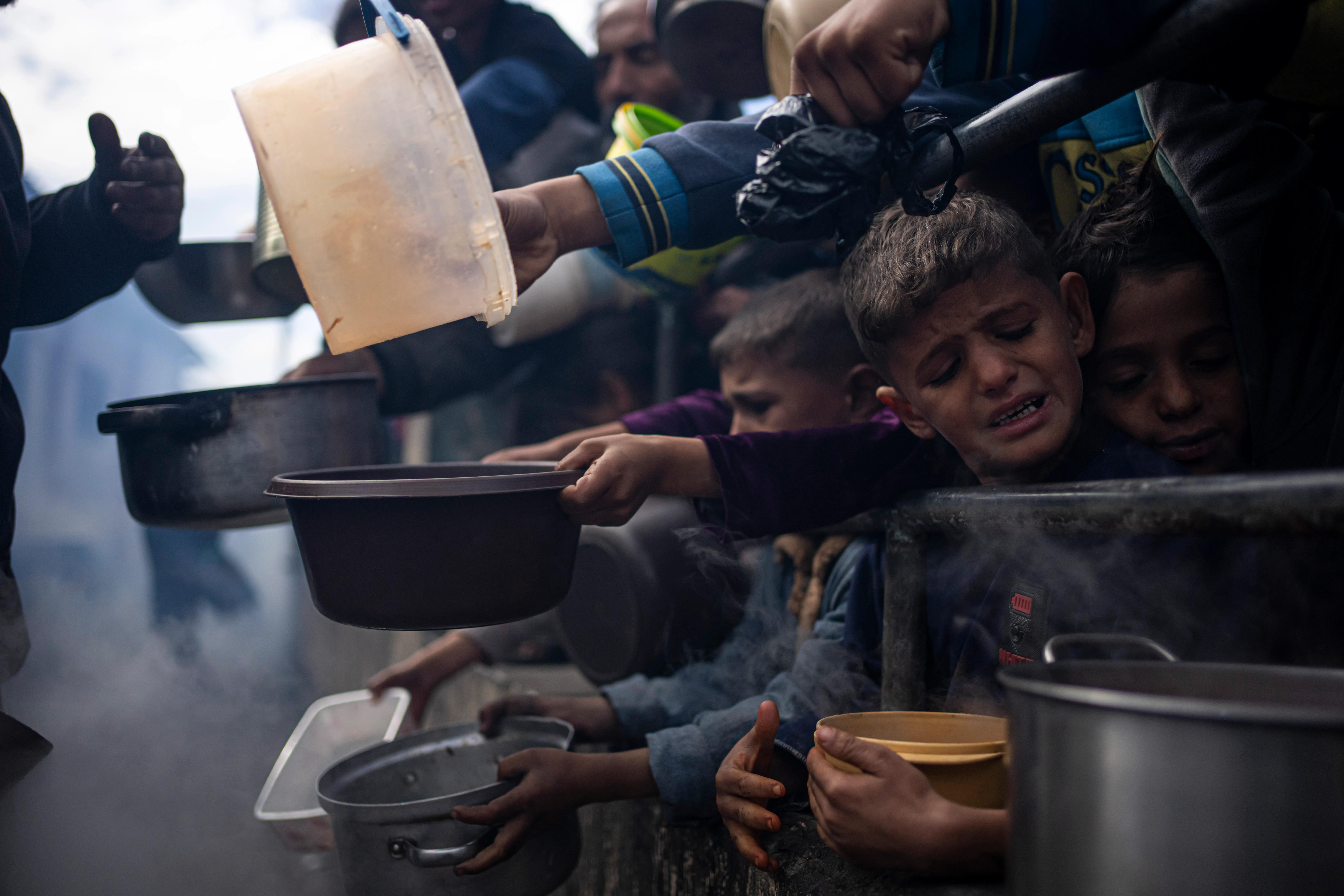 Displaced Gaza Family